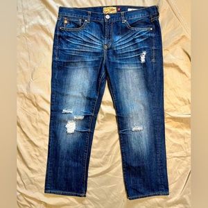 NWOT Dear John Ankle Dark Wash Mid Rise Jesse Boyfriend Jeans